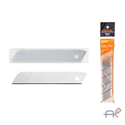 Лезвия сменные многосегментные 18мм 10шт STARTUL MASTER (ST0941-18) (14 сегментов Подходит к ножам: ST0930. ST0931. ST0932. ST0933. ST0938. ST0939) (ST0941-18)